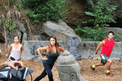 Shaping up with Santana Behind the Scenes